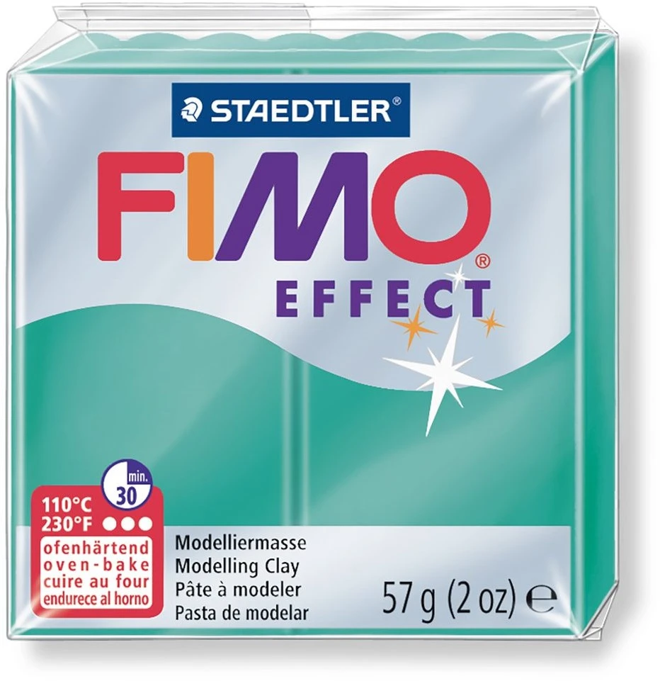 Fimo Effect Modelliermasse 57g Transparent Grün - 504 3 Fimo Effect Modelliermasse 57g Transparent Grün - 504