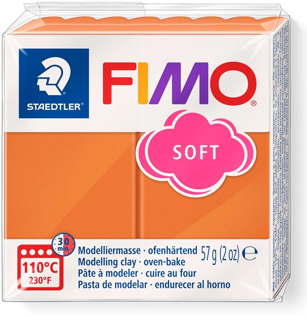 Fimo Soft Modelliermasse 57g Cognac - 76 3 Fimo Soft Modelliermasse 57g Cognac - 76