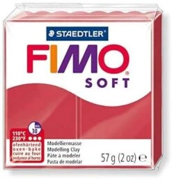 Fimo Soft Modelliermasse 57g Kirsche Rot - 26
