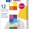 FIMO Soft Ofenhärtende Modelliermasse. Kartonetui Mit 12 Sortierten Basic-Farben. -Djeco Geschaft fimo soft ofenhaertende modelliermasse kartonetui mit 12 sortierten basic farben