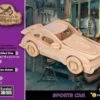Gepetto's Workshop 52473154 - Holzpuzzle-3D Sportwagen -Djeco Geschaft gepetto apos s workshop 52473154 holzpuzzle 3d sportwagen