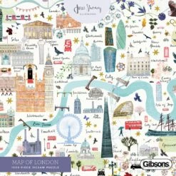 Gibsons Puzzle Map Of London - 1000 Teile -Djeco Geschaft gibsons puzzle map of london 1000 teile 2
