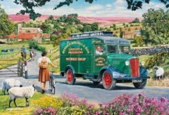 Gibsons Puzzle Mitchell's Mobile Shop - 4 X 500 Teile -Djeco Geschaft gibsons puzzle mitchell apos s mobile shop 4 x 500 teile 2