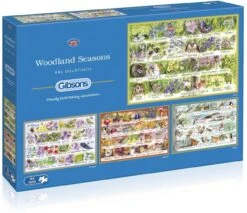 Gibsons Puzzle Woodland Seasons - 4 X 500 Teile -Djeco Geschaft gibsons puzzle woodland seasons 4 x 500 teile 3