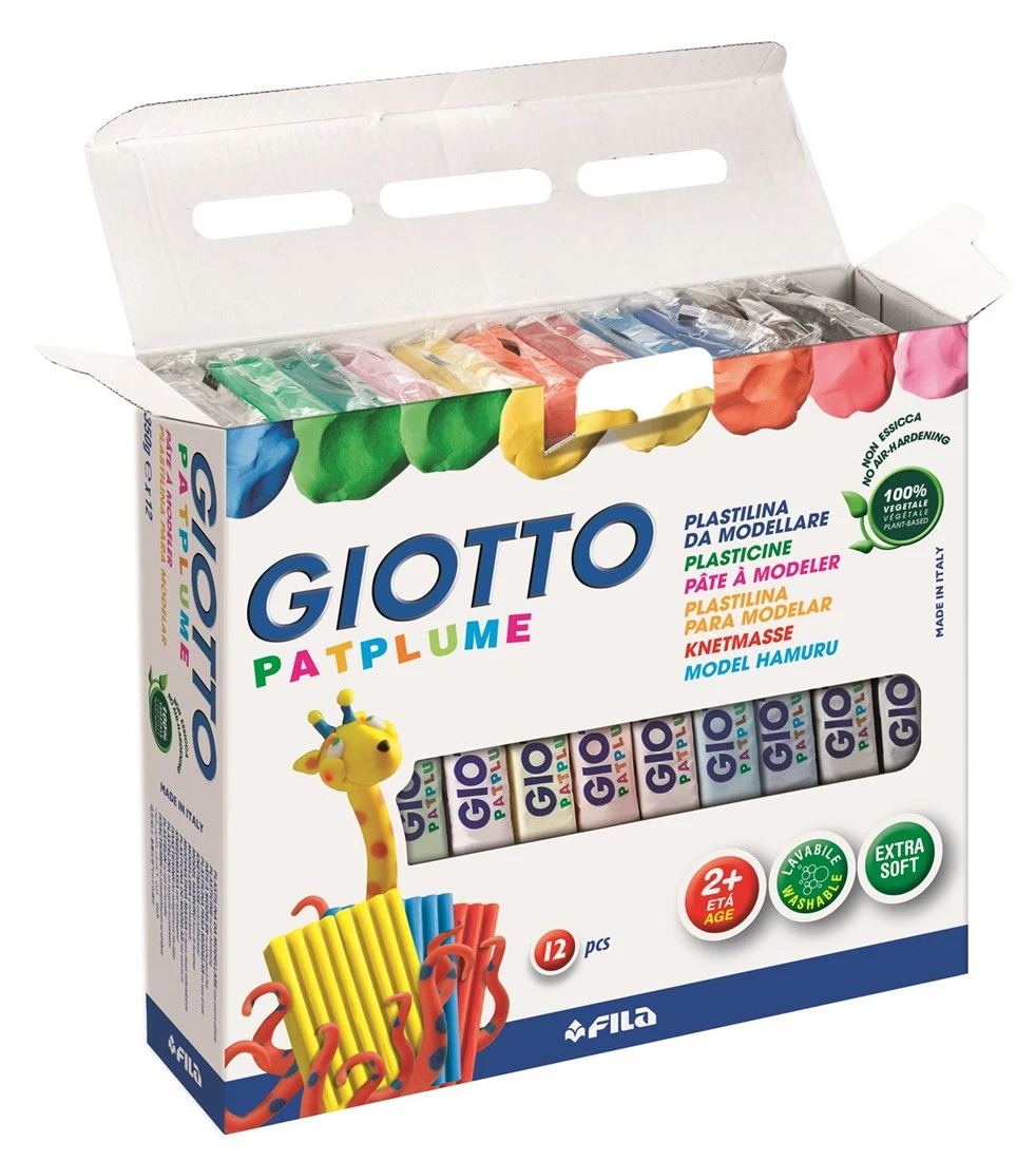 Giotto 5122 00 - Patplume - Sortiment 12 X 350 Gramm In Sortierten Farben 3 Giotto 5122 00 - Patplume - Sortiment 12 X 350 Gramm In Sortierten Farben