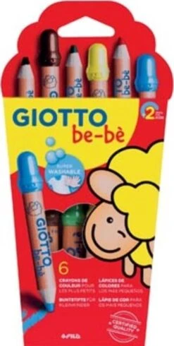 GIOTTO Be-bè F469600 Jumbo Farbstifte, 6 Stück (1er Pack)