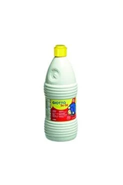 GIOTTO Be-bè Temperafarbe, Malfertige Farben, Für Kinder Ab 2, 1000 Ml - Weiß