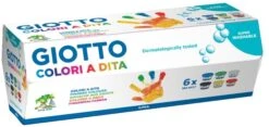 GIOTTO Dita Fingermalfarbe Im Set 6 Farben à 100 Ml