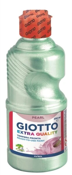 GIOTTO Extra Quality, Malfertige PEARL Temperafarbe Höchster Qualität, 250 Ml - Hellgrün
