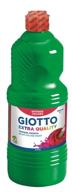 Giotto Extra Quality, Malfertige Temperafarbe Höchster Qualität, 1.000 Ml, Grün