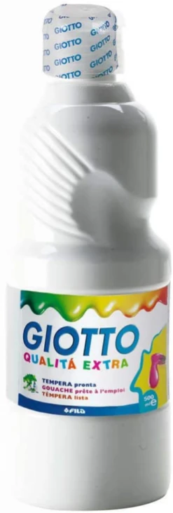 GIOTTO Extra Quality, Malfertige Temperafarbe Höchster Qualität, 500 Ml - Weiß