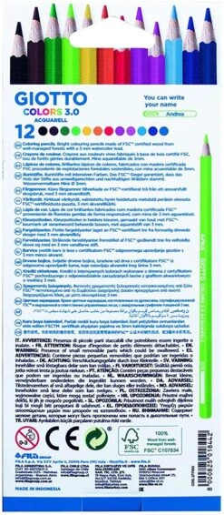 Giotto Farben 3.0 Aquarell Aufhängebox 12 Stück -Djeco Geschaft giotto farben 30 aquarell aufhaengebox 12 stueck 3