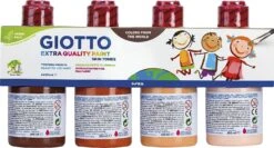 Giotto Giotto Extra Qualität Hauttöne 4X250Ml 7 Giotto Giotto Extra Qualität Hauttöne 4X250Ml -Djeco Geschaft giotto giotto extra qualitaet hauttoene 4x250ml 3