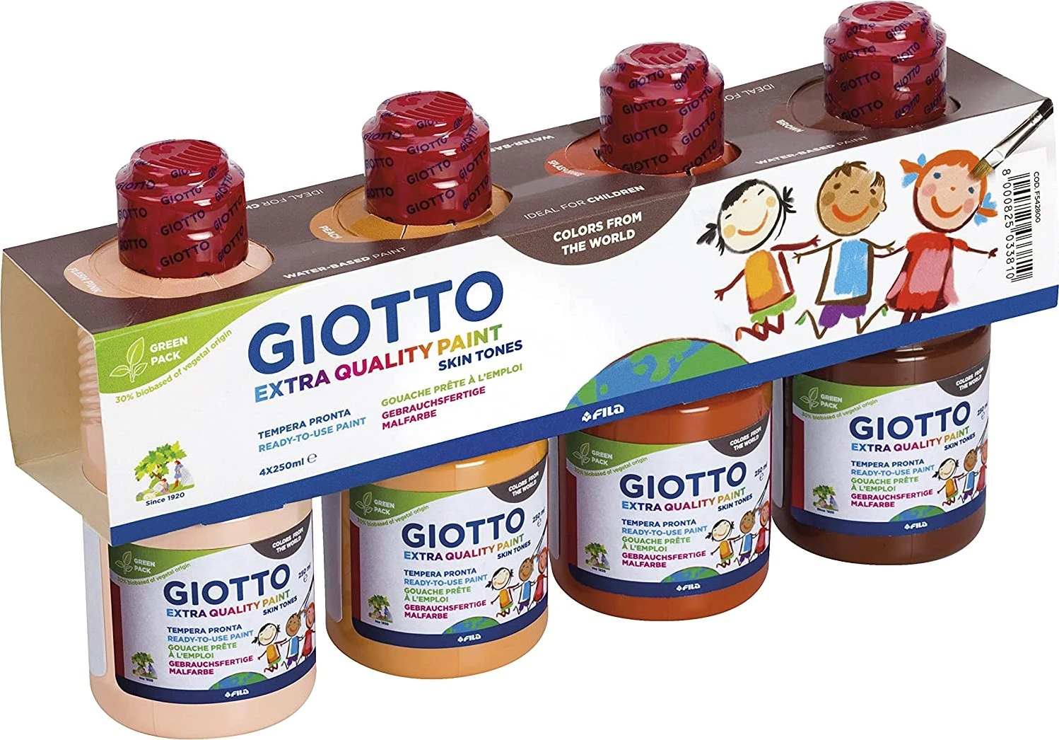 Giotto Giotto Extra Qualität Hauttöne 4X250Ml 3 Giotto Giotto Extra Qualität Hauttöne 4X250Ml