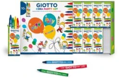 Giotto Party Wachs-Set – Packung Mit 10 Blisterpackungen Zum Spielen Aller Zusammen
