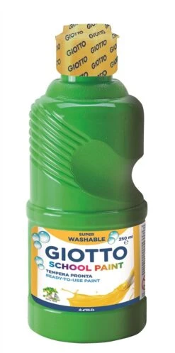 GIOTTO Schoolpaint, Malfertige Temperafarbe, 250 Ml - Grün