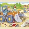 Goki Holzpuzzle Baustelle - 24 Teile -Djeco Geschaft goki holzpuzzle baustelle 24 teile
