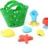 Green Toys Badeset Meerestiere - Grüner Korb -Djeco Geschaft green toys badeset meerestiere gruener korb