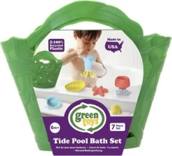 Green Toys Badeset Meerestiere - Grüner Korb -Djeco Geschaft green toys badeset meerestiere gruener korb 3