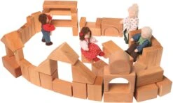 Grimm's - 60 Natur Geo-Klötze -Djeco Geschaft grimm apos s 60 natur geo kloetze 2