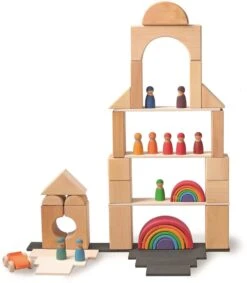 Grimm's - Bauplatten Natur 7 Grimm's - Bauplatten Natur -Djeco Geschaft grimm apos s bauplatten natur 3