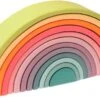 Grimm's Großer Regenbogen Aus Holz Pastell - 12-teilig -Djeco Geschaft grimm s grosser regenbogen aus holz pastell 12 teilig