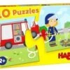 HABA 10 Puzzels - Hulpvoertuigen -Djeco Geschaft haba 10 puzzels hulpvoertuigen