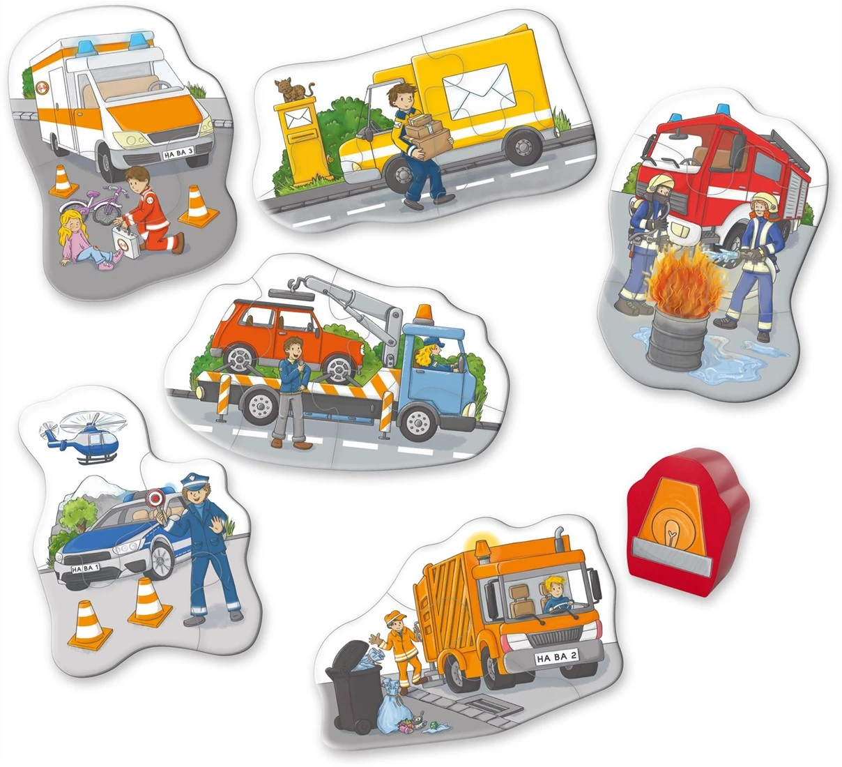 HABA 6 Erste Puzzles - Im Einsatz 4 HABA 6 Erste Puzzles - Im Einsatz – Bild 2