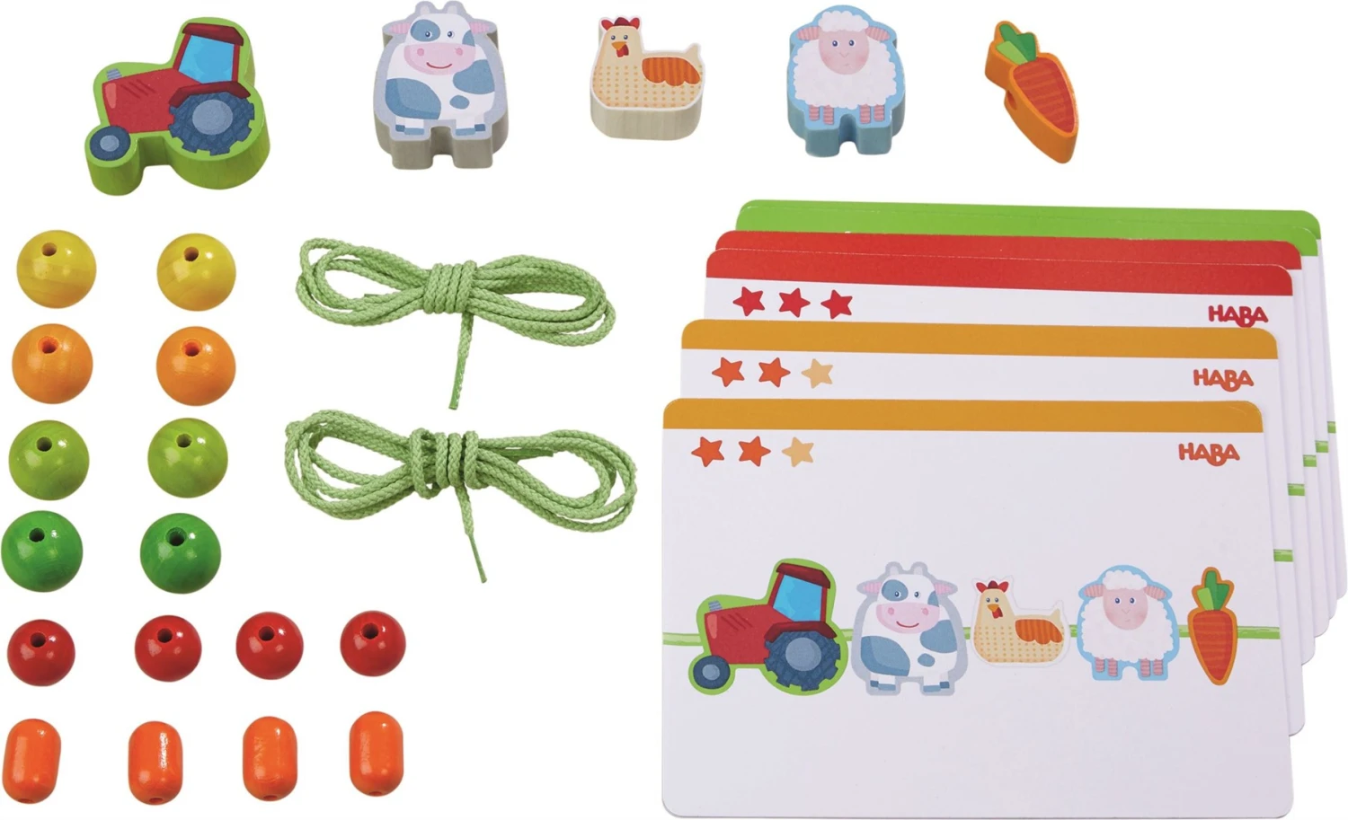 HABA Fädelspiel Bauernhof-Freunde 3 HABA Fädelspiel Bauernhof-Freunde