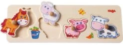 Haba Greifpuzzle Bauernhof-Tierkinder -Djeco Geschaft haba greifpuzzle bauernhof tierkinder 2