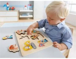 Haba Greifpuzzle Baustellen-Welt -Djeco Geschaft haba greifpuzzle baustellen welt 2