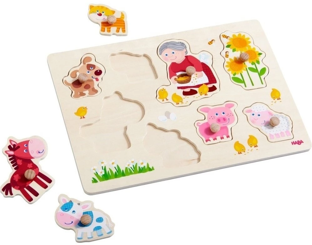 Haba Greifpuzzle Oma Lenis Tiere 5 Haba Greifpuzzle Oma Lenis Tiere – Bild 3