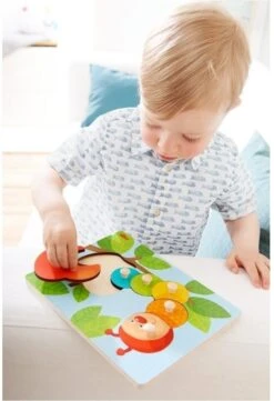 Haba Greifpuzzle Raupe Mina 7 Haba Greifpuzzle Raupe Mina -Djeco Geschaft haba greifpuzzle raupe mina 3