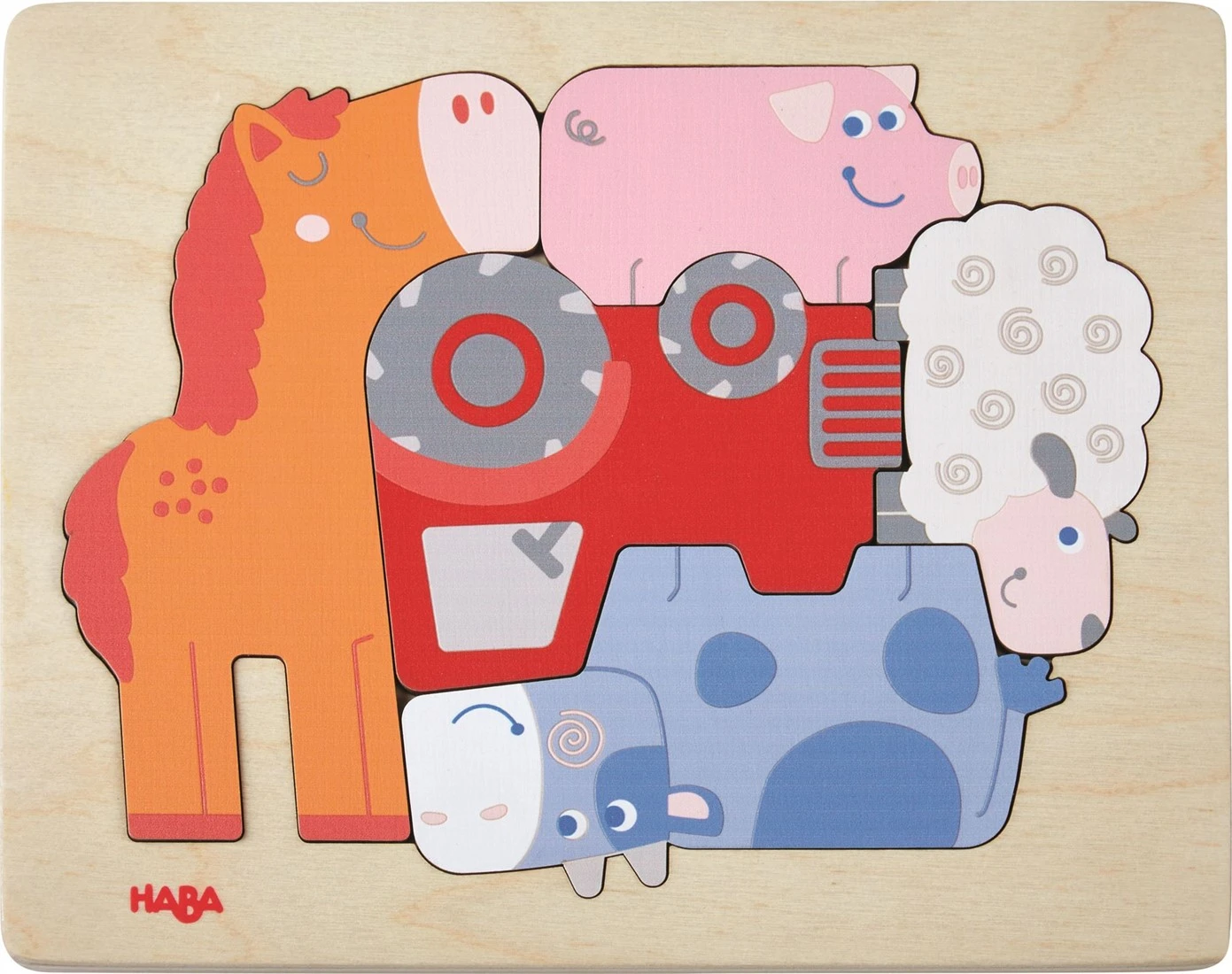 HABA Holzpuzzle – Tierisch Was Los 3 HABA Holzpuzzle – Tierisch Was Los