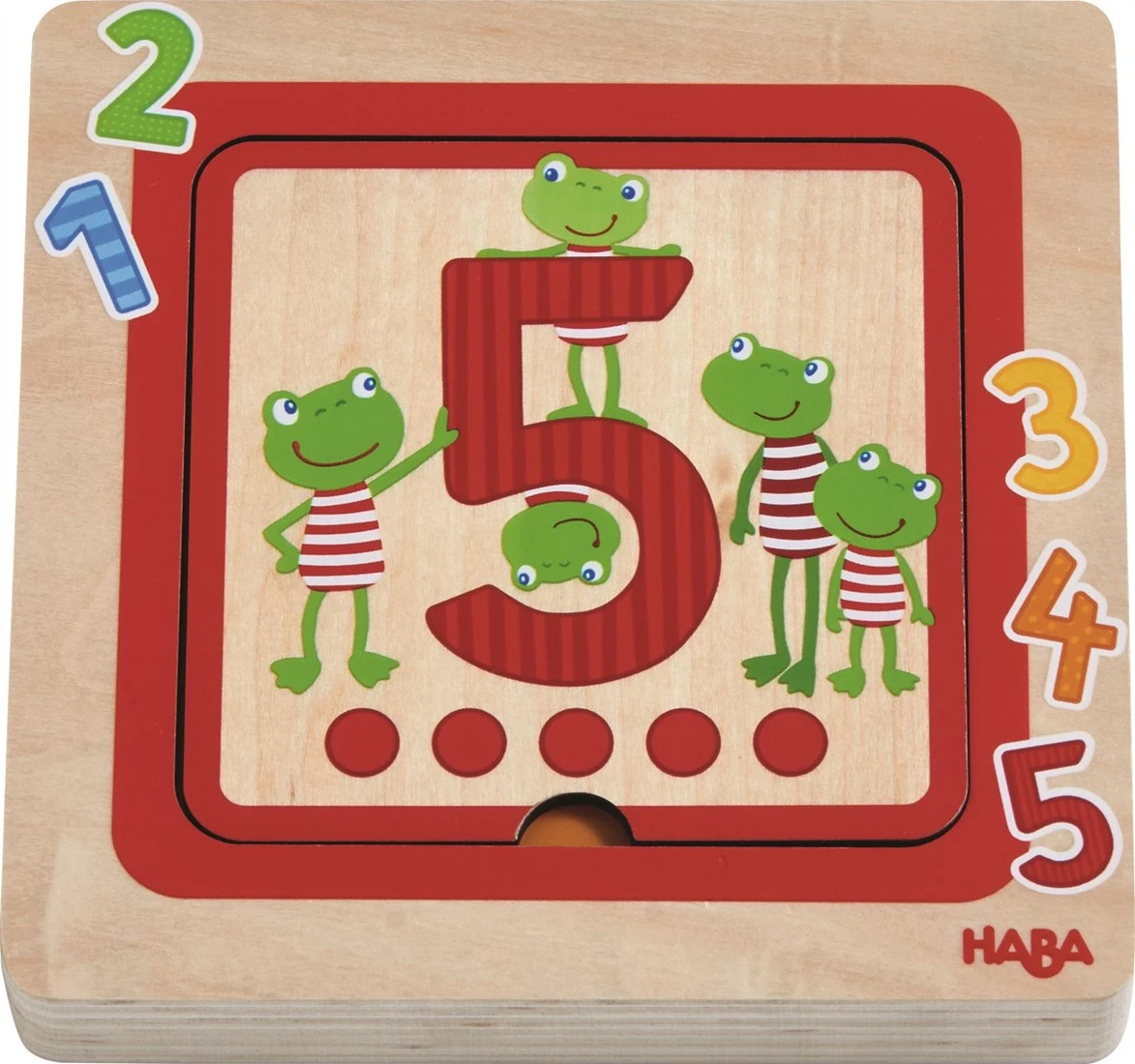 HABA Holzpuzzle Zahlenfreunde 3 HABA Holzpuzzle Zahlenfreunde