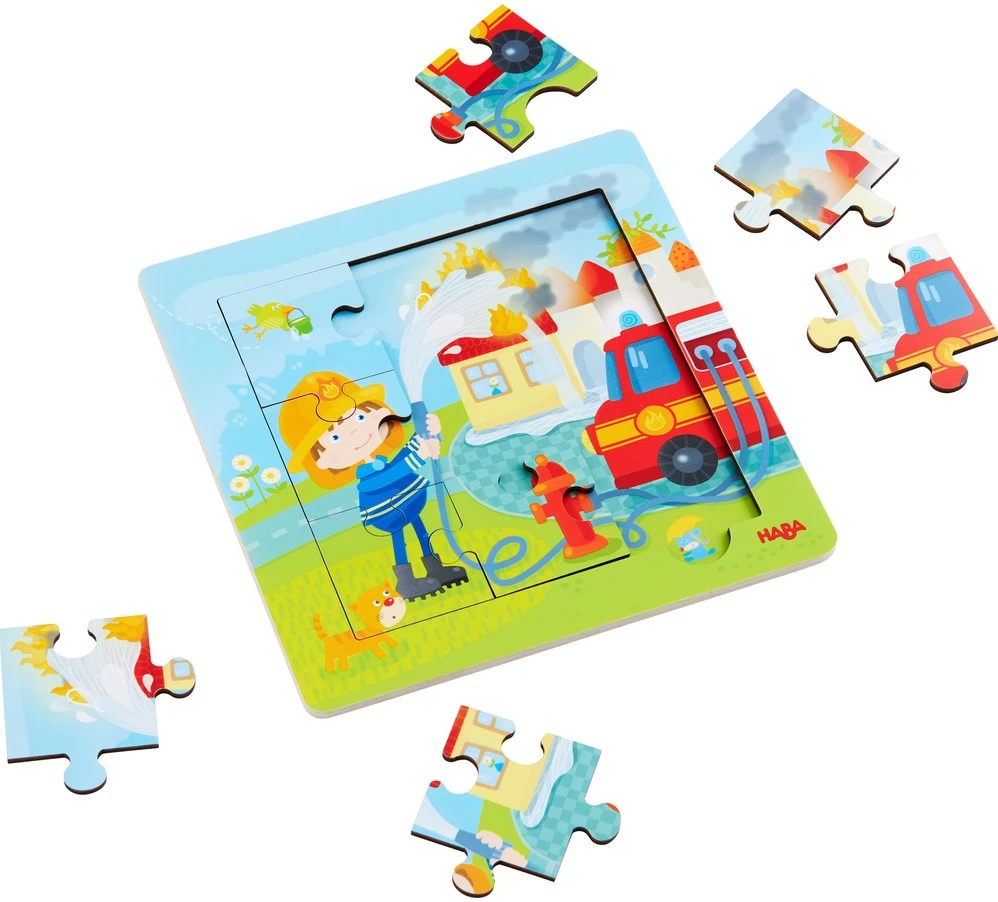 Haba Holzrahmen-Puzzle Feuerwehr 5 Haba Holzrahmen-Puzzle Feuerwehr – Bild 3