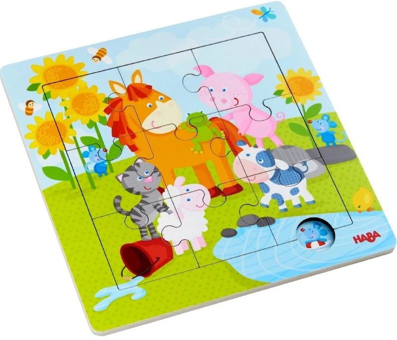 Haba Holzrahmen-Puzzle Tierfreunde 3 Haba Holzrahmen-Puzzle Tierfreunde