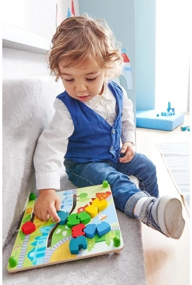 Haba Motorikbrett Zug 4 Haba Motorikbrett Zug – Bild 2