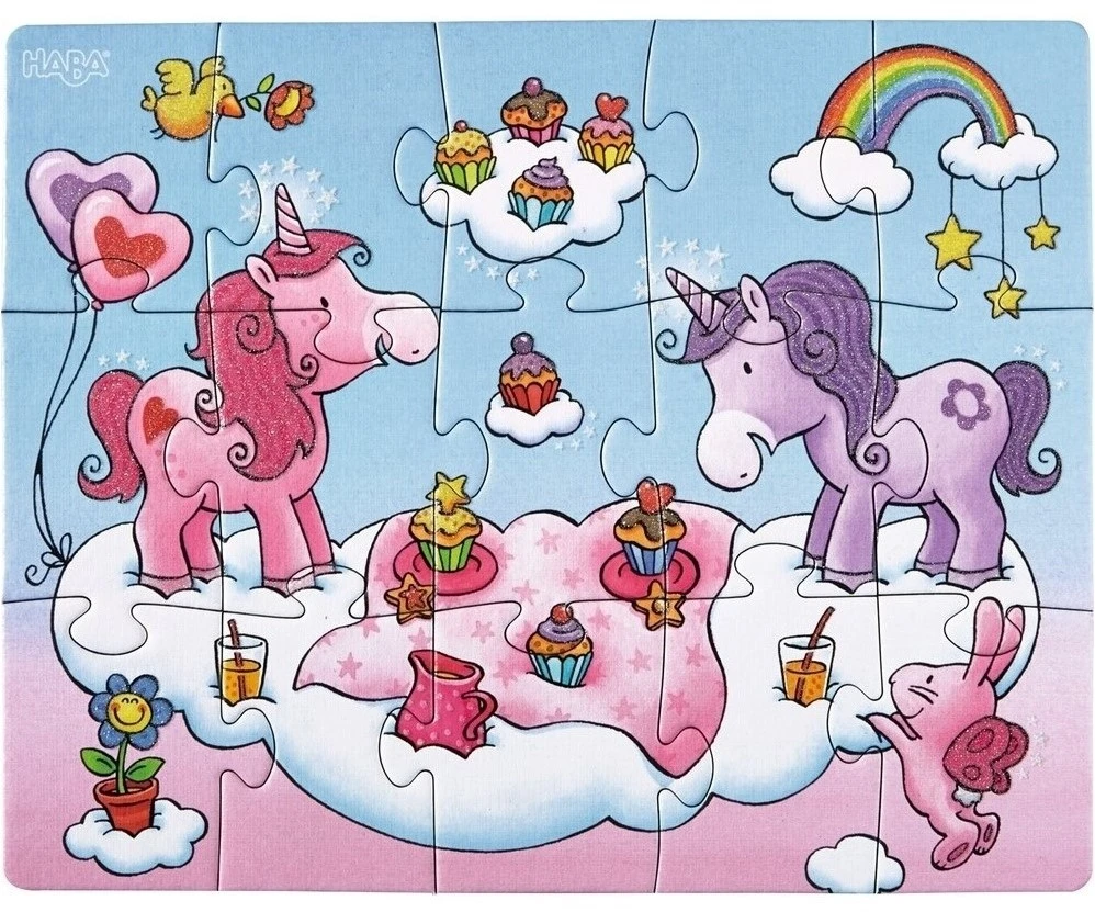 Haba Puzzles Einhorn Glitzerglück 5 Haba Puzzles Einhorn Glitzerglück – Bild 3
