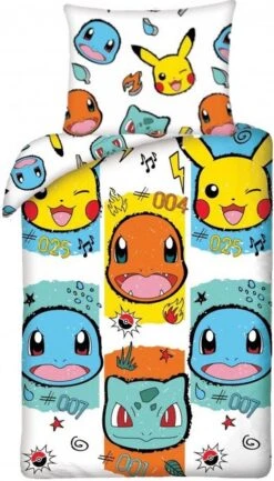 Halantex Bettwäsche-Set Pokemon Pikachu Kinderbettwäsche 140x200 Cm + 1 Kissenbezug