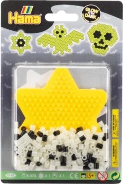 Hama 4180 Glow In The Dark Blister 375pcs -Djeco Geschaft hama 4180 glow in the dark blister 375pcs 3