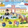 Hama Perlen 3151 Geschenk-Set Reiterhof Mit Ca. 4.000 Bunten Midi Bügelperlen Mit Durchmesser 5 Mm, Motivvorlage Und 2 Stiftplatten, Inkl. Bügelpapier, Kreativer Bastelspaß Für Groß Und Klein -Djeco Geschaft hama perlen 3151 geschenk set reiterhof mit ca 4000 bunten midi buegelperlen mit durchmesser 5 mm motivvorlage und 2 stiftplatten inkl buegelpapier kreativer bastelspass fuer gros