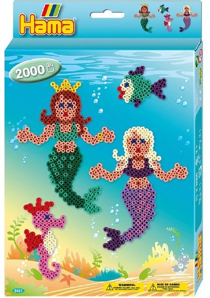 Hama Perlen 3431 Geschenk-Set Meerjungfrau Mit Ca. 2.000 Bunten Midi Bügelperlen Mit Durchmesser 5 Mm, Stiftplatte, Inkl. Bügelpapier, Kreativer Bastelspaß Für Groß Und Klein 3 Hama Perlen 3431 Geschenk-Set Meerjungfrau Mit Ca. 2.000 Bunten Midi Bügelperlen Mit Durchmesser 5 Mm, Stiftplatte, Inkl. Bügelpapier, Kreativer Bastelspaß Für Groß Und Klein