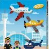 Hama Perlen 3445 Geschenk-Set Flughafen Mit Ca. 2.000 Bunten Midi Bügelperlen Mit Durchmesser 5 Mm, Motivvorlage Und Stiftplatte, Inkl. Bügelpapier, Kreativer Bastelspaß Für Groß Und Klein -Djeco Geschaft hama perlen 3445 geschenk set flughafen mit ca 2000 bunten midi buegelperlen mit durchmesser 5 mm motivvorlage und stiftplatte inkl buegelpapier kreativer bastelspass fuer g