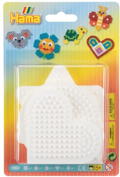 Hama Perlen 4570 Kleine Stiftplatten 5er Set Für Midi Bügelperlen Mit Durchmesser 5 Mm, Motive Viereck, Kreis, Herz, Stern Und Sechseck In Weiß, Kreativer Bastelspaß Für Groß Und Klein 3 Hama Perlen 4570 Kleine Stiftplatten 5er Set Für Midi Bügelperlen Mit Durchmesser 5 Mm, Motive Viereck, Kreis, Herz, Stern Und Sechseck In Weiß, Kreativer Bastelspaß Für Groß Und Klein