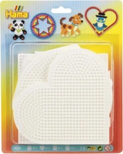 Hama Perlen 4580 Große Stiftplatten 4er Set Für Midi Bügelperlen Mit Durchmesser 5 Mm, Motive Kreis, Herz, Viereck Und Sechseck In Weiß, Kreativer Bastelspaß Für Groß Und Klein 6 Hama Perlen 4580 Große Stiftplatten 4er Set Für Midi Bügelperlen Mit Durchmesser 5 Mm, Motive Kreis, Herz, Viereck Und Sechseck In Weiß, Kreativer Bastelspaß Für Groß Und Klein -Djeco Geschaft hama perlen 4580 grosse stiftplatten 4er set fuer midi buegelperlen mit durchmesser 5 mm motive kreis herz viereck und sechseck in weiss kreativer bastelspass fuer gross und kl