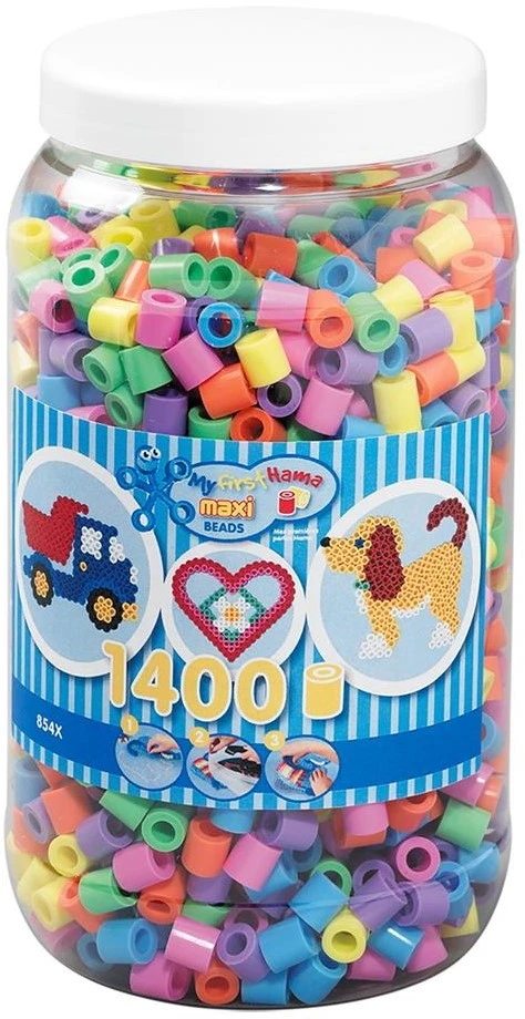 Hama Perlen 8541 Bügelperlen Dose Mit Ca. 1.400 Bunten Maxi Bastelperlen Mit Durchmesser 10 Mm Im Pastellmix, Kreativer Bastelspaß Für Groß Und Klein 3 Hama Perlen 8541 Bügelperlen Dose Mit Ca. 1.400 Bunten Maxi Bastelperlen Mit Durchmesser 10 Mm Im Pastellmix, Kreativer Bastelspaß Für Groß Und Klein