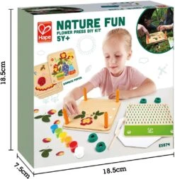 Hape 5574 Kunst-Set Blumenpresse, Entdeckerspielzeug, Nature Fun -Djeco Geschaft hape 5574 kunst set blumenpresse entdeckerspielzeug nature fun 3