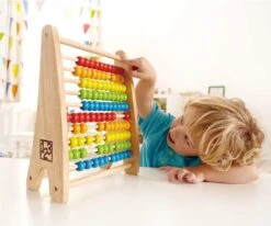 Hape E0412 E0412-Regenbogen-Abacus, Multicolour -Djeco Geschaft hape e0412 e0412 regenbogen abacus multicolour 2