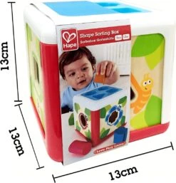 Hape E0507 - Sortierbox Gartenhütte, Farben-und Formensortierwürfel -Djeco Geschaft hape e0507 sortierbox gartenhuette farben und formensortierwuerfel 3
